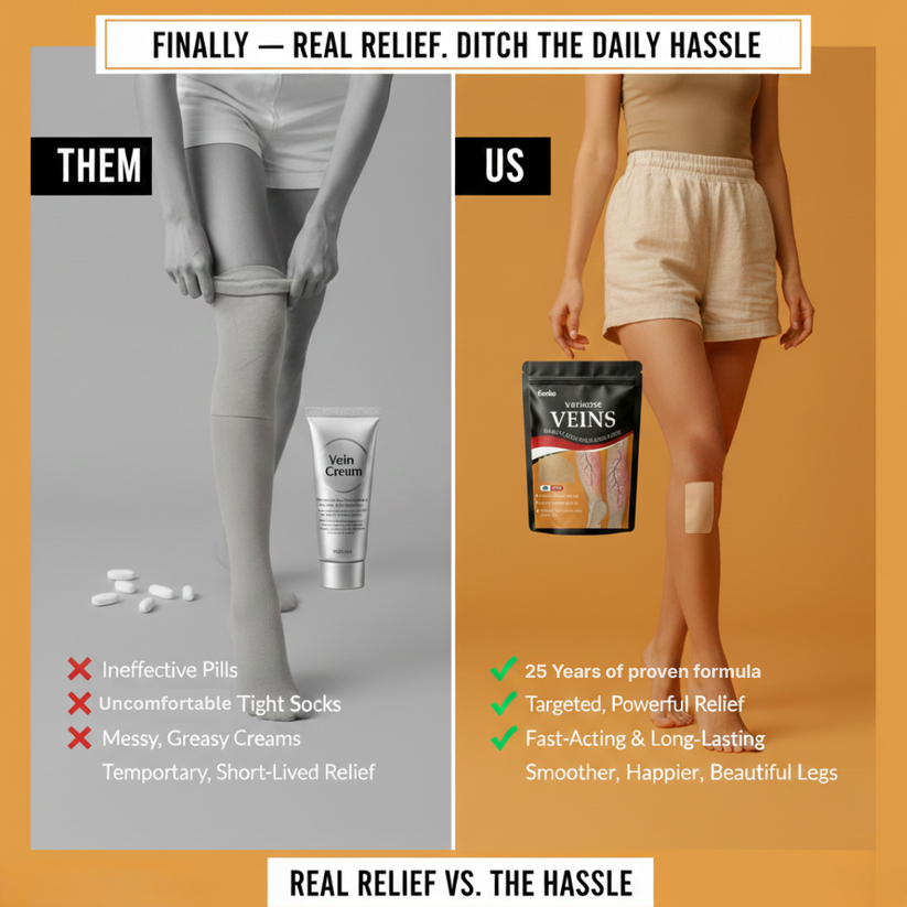 Kenko™ Spider & Varicose Vein Patches | Natural Herbal Therapy for Swelling, Fatigue & Vein Health